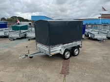 Car Box Trailer 8ftx4ft 750kg Twin axle Unbraked ALKO Suspension Covered Trailer
