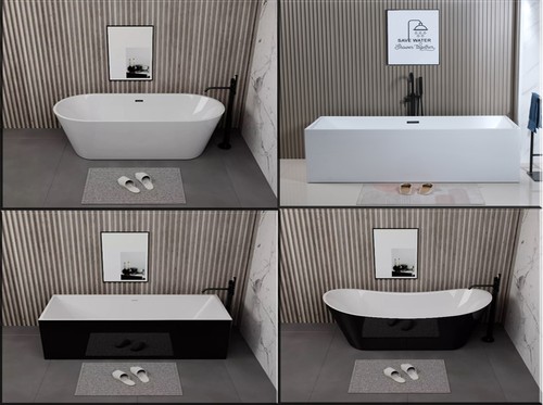 Freestanding double ended bath - freestanding,