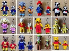 Bear Figure & Keyring Crochet Hand Made Yogi Paddington Rupert Pooh Super Ted +7