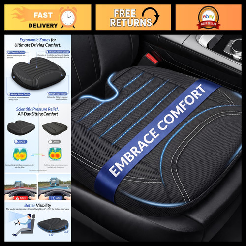 Ergonomic wedge car seat - car,