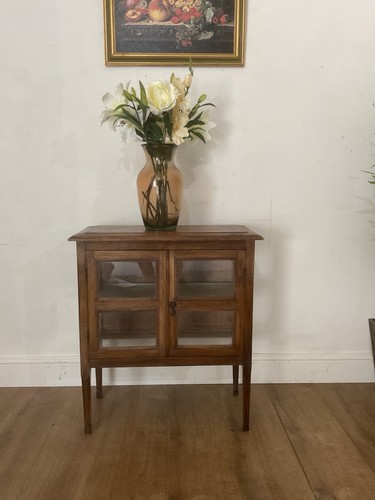 Vintage glazed display cabinet - display,