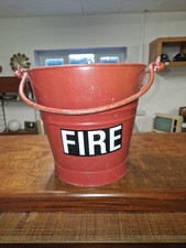 Vintage Red Fire Bucket #408