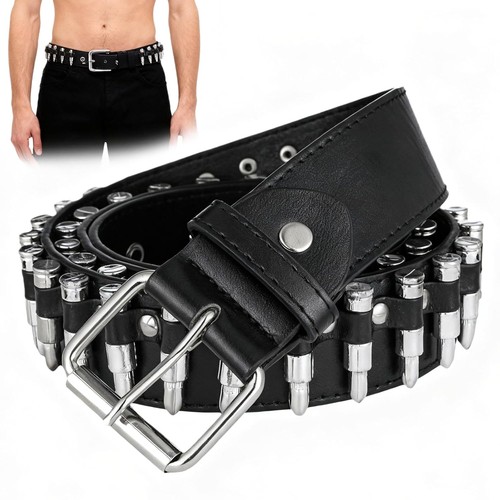 Studded bullet belt - bullet,
