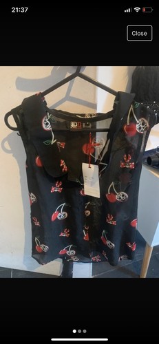 Skull sleeveless top dead - skull,