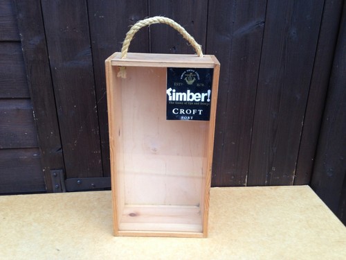 Vintage wooden croft port - wooden, wine