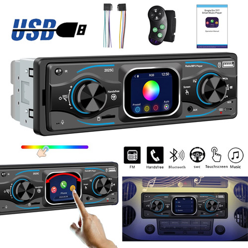 Single din car radio stereo - single,