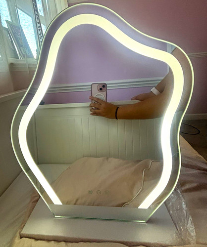 Led lighted wavy tabletop - led,