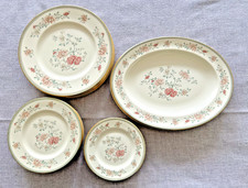MINTON JASMINE BONE CHINA DINNER SERVICE 6 DINNER 6 DESSERT 6 SIDE 2 PLATTERS 