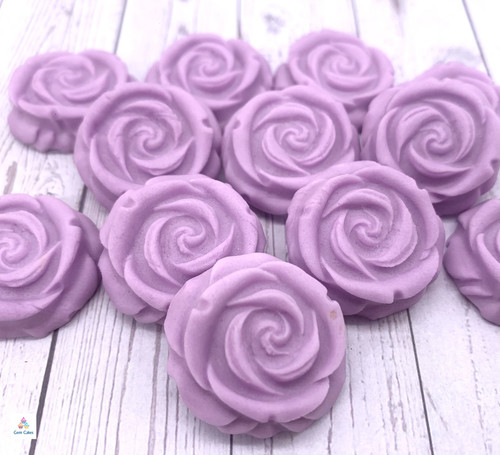 Edible icing roses flowers - icing,