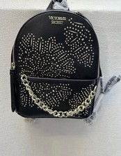 NEW Victoria’s Secret Backpack Design Black Gold Backpack Bag