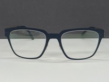 ic Berlin Eyeglasses Men Women Blue Gold Square Large L Square Bo NP499€ shiny