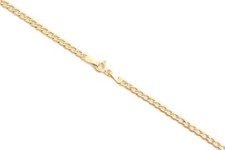 9ct Yellow Gold Curb Chain 3mm