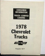 1978 Chevrolet Trucks Consumer