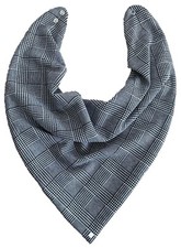 Adult Dribble Bib Special Needs Grey Check Bandana Bib Neckerchief Drool