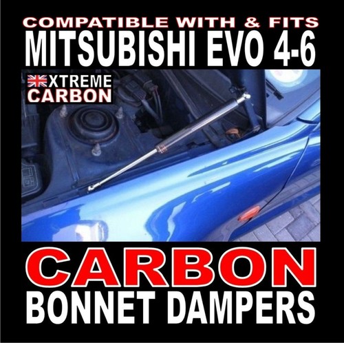 Carbon bonnet dampers lifters - carbon,