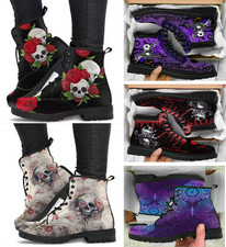 NEW STUNNING Woman's Fashion Alice In Wonderland Steampunk Ankle Boots