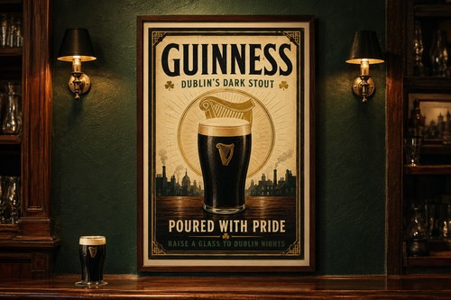 Guinness vintage pub - guinness,