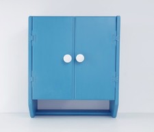 Vintage Blue Pine Bathroom