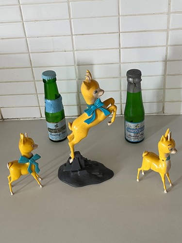Babycham deer figurines salt - deer, +