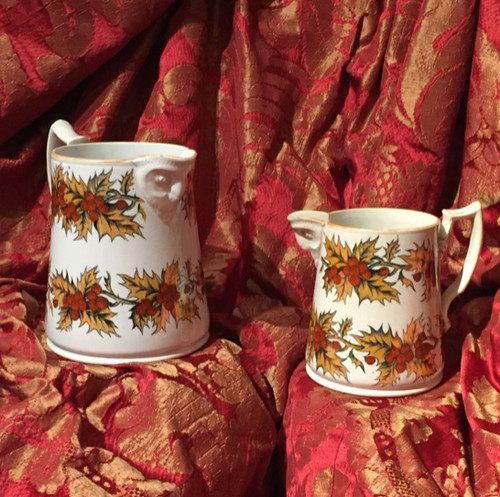 Rare pair christmas jugs by - of,