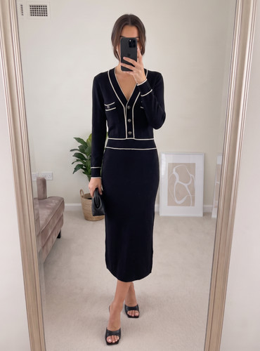 Reiss lorrie black contrast - reiss,