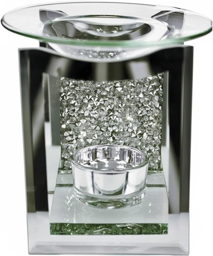 Silver crushed crystal wax - silver,