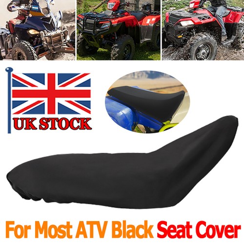 Black atv seat - cover, for
