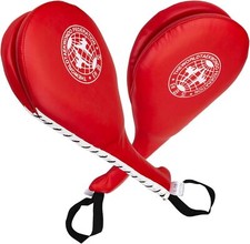 WUWEOT 2 Pack Taekwondo Kick Pads, Durable Striking Pad Target TKD Karate Red 