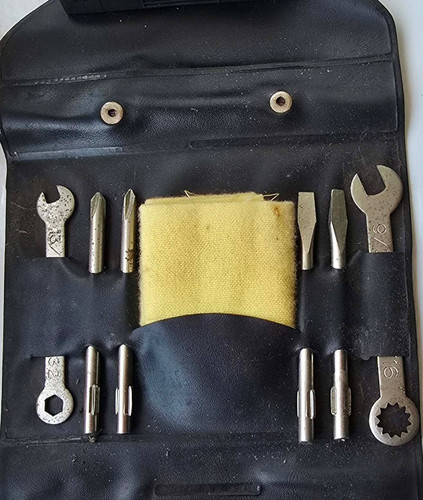 Vintage motorcycle tool roll - motorcycle,