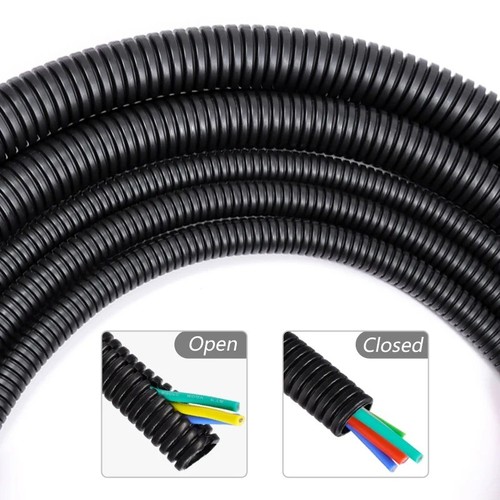Black flexible conduit split - flexible, &