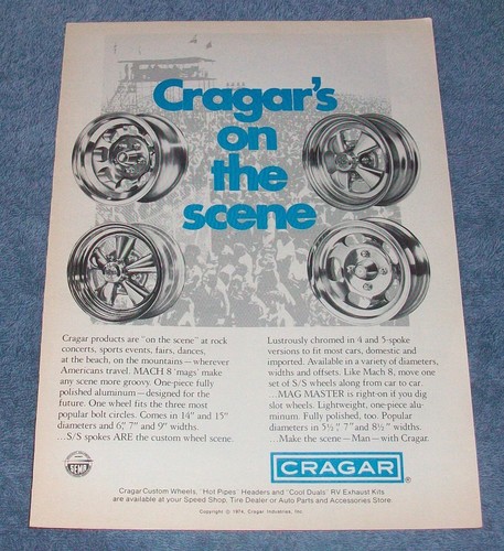 1974 cragar wheels - wheels, ad