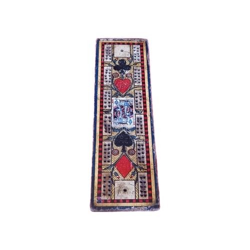 Antique wooden cribbage - ,