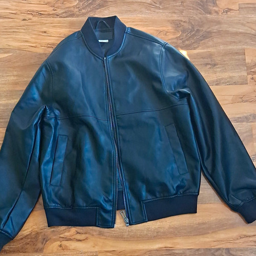 Cropp men black faux leather - faux,