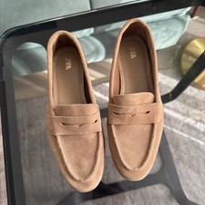 Zara Sand Brown Suede Leather