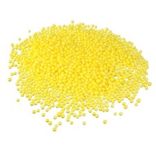 1 Pack 0.1" Light Yellow Polystyrene Foam Beads Ball for DIY Crafts