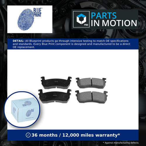 Brake pads set - pads, fits