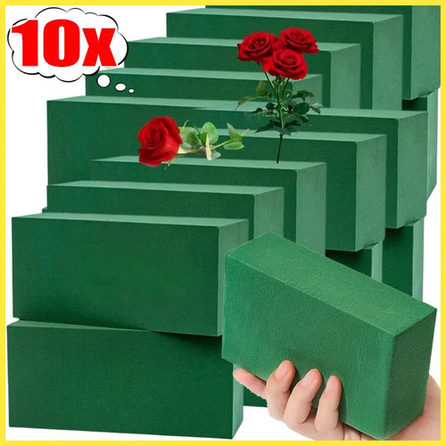 Green floral foam block diy - floral,