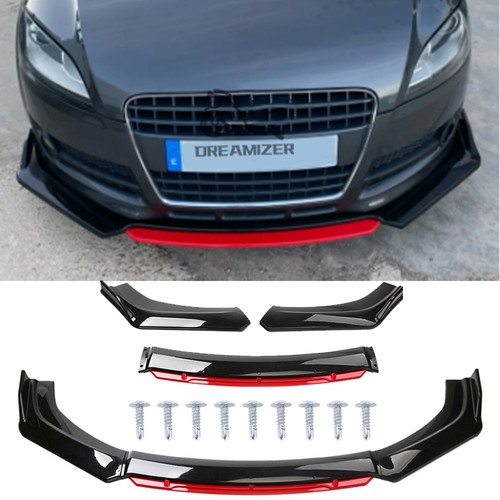 Black red front bumper - front,