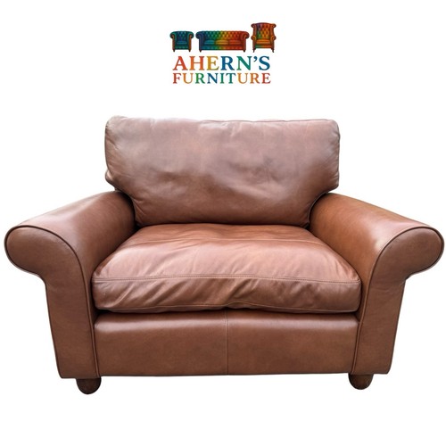 Brown leather laura - brown,