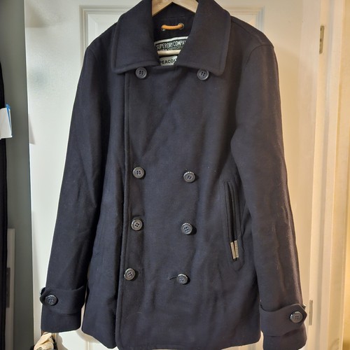 Superdry commodity pea coat - superdry,