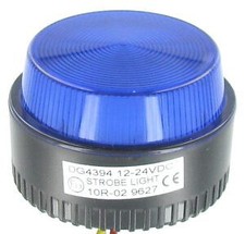 LED Blue Flashing Beacon Strobe Light 12/24v