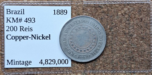 Nice old brazil 200 reis - old,