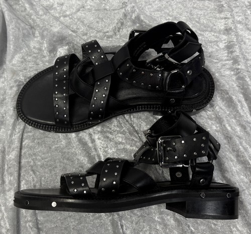 Asos silver stud gladiator - silver,