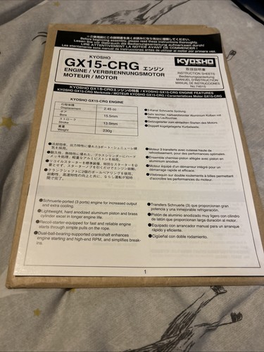 Kyosho pureten gx15 nitro - kyosho,