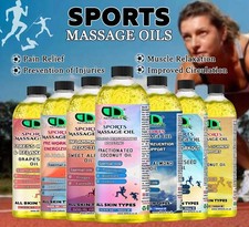 Sports Massage Oil Muscle Rub Soothing Exercise Full Body Relaxing & Therapy