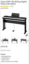 casio piano keyboard CPD-130