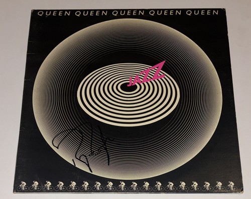 Signed roger taylor queen jazz - signed,