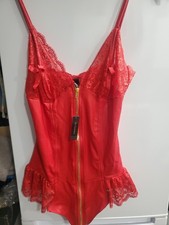 Brand New With Tags Ann Summers Red Tasha Teddy Size 12-14. Sexy Lingerie .