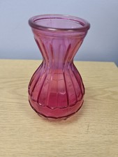 Hyacinth or bulb vase - cerise