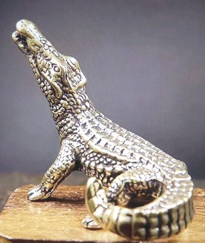Brass crocodile mini sweet - mini,